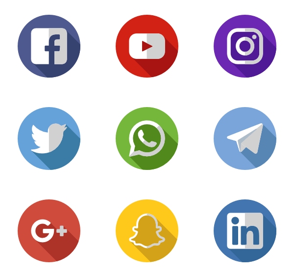 Social media icons in png format