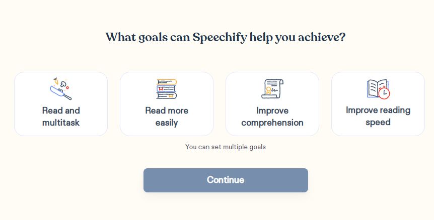 speechify extension goal setting