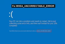 whea uncorrectable error